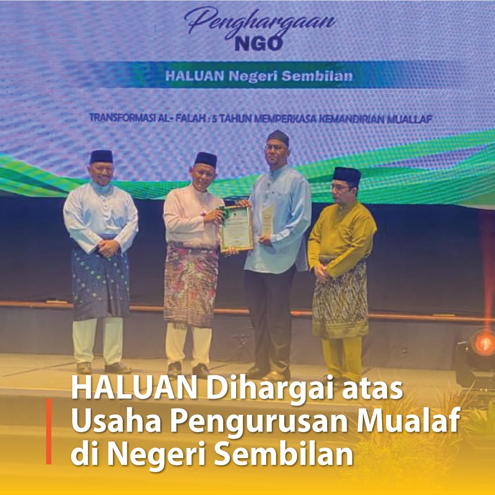 HALUAN Dihargai atas Usaha Pengurusan Mualaf di Negeri Sembilan